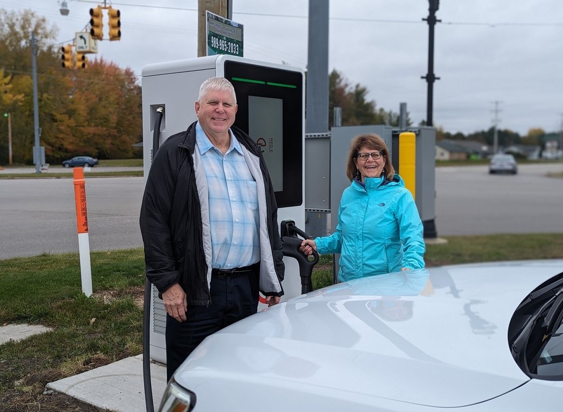 Sanford welcomes first fast EV charger in Midland County