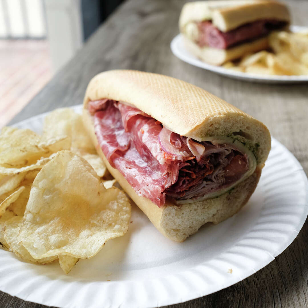 Tony’s Italian Deli serves the Stallone sandwich with capicola, salami, ham, soppressata and Provolone.