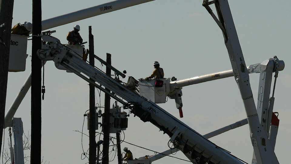 Unionized CenterPoint employees, including linemen who repair power lines, X. 