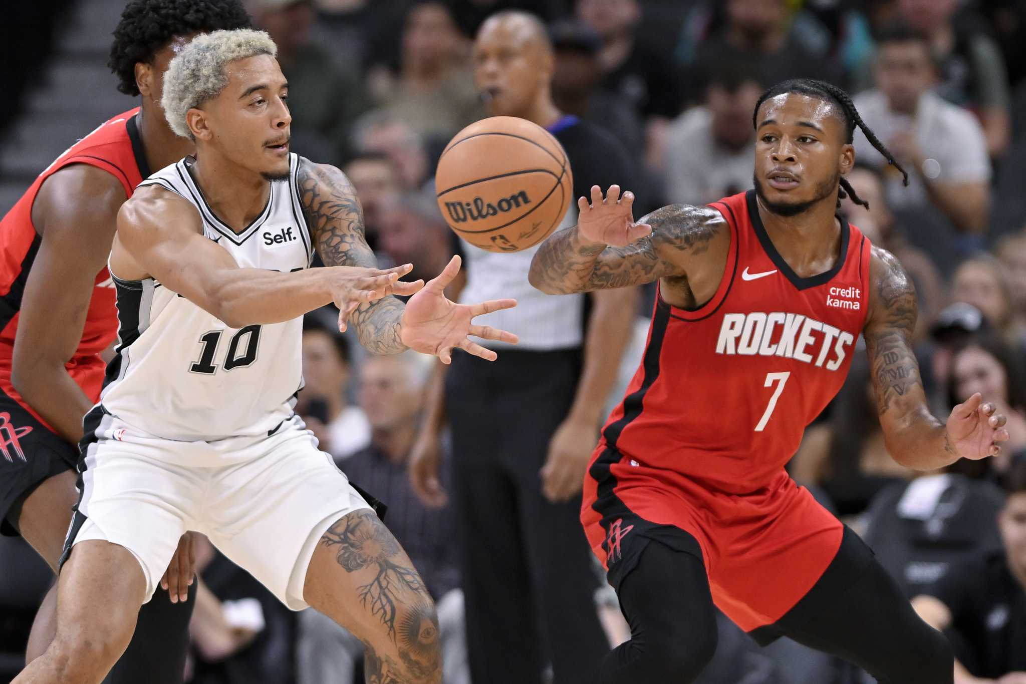 Rockets rally to top Spurs, who sat Wembanyama - The San Diego