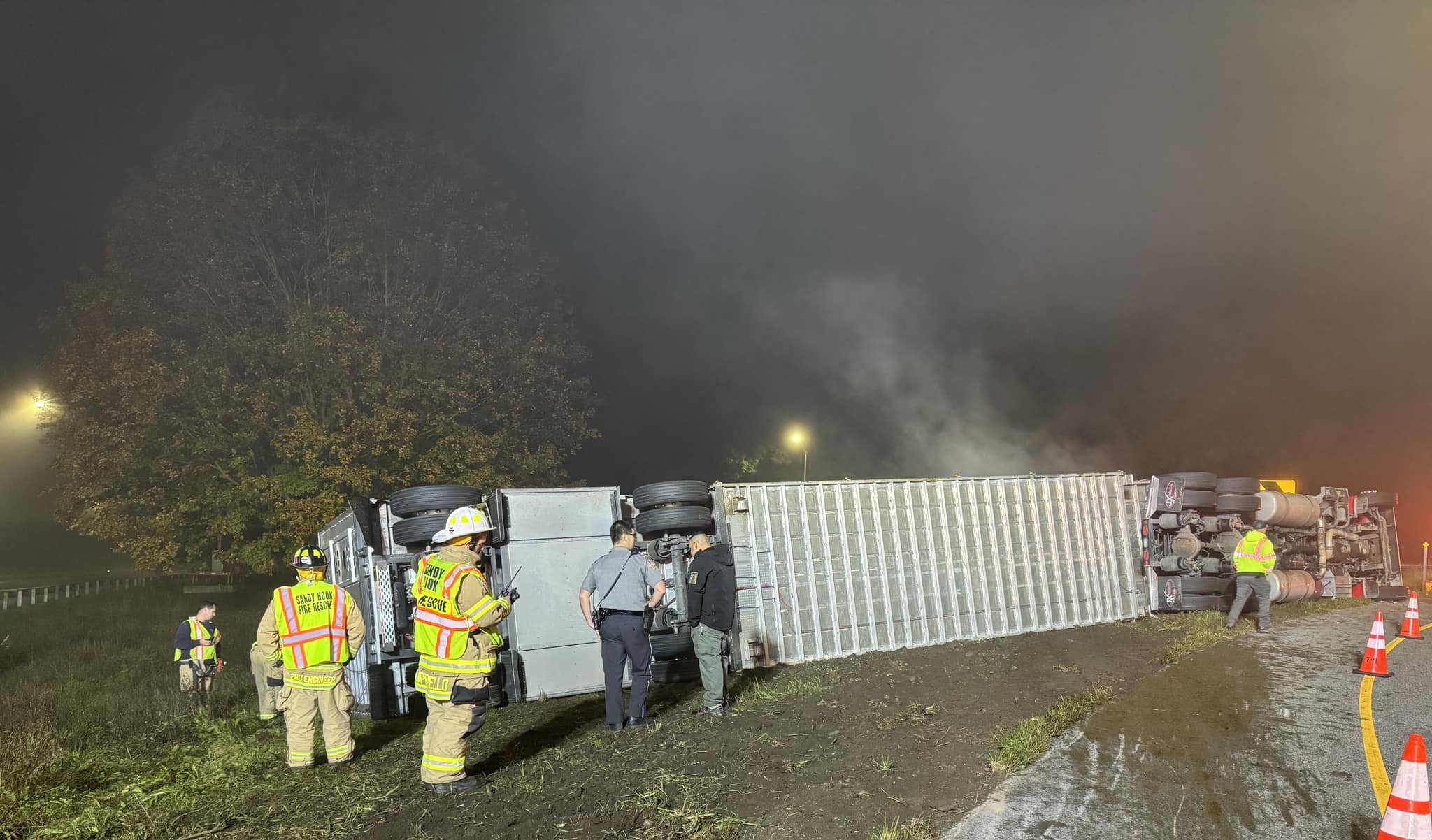 Cows Die After Tractor-trailer Overturns On CT Highway, Officials Say