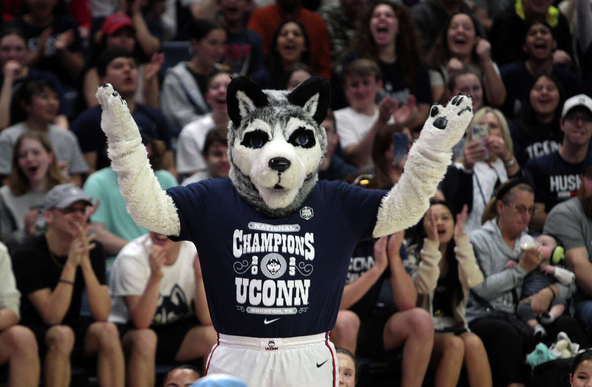 Male UConn Huskies White Christian Vital College Basketball Jersey in 2023