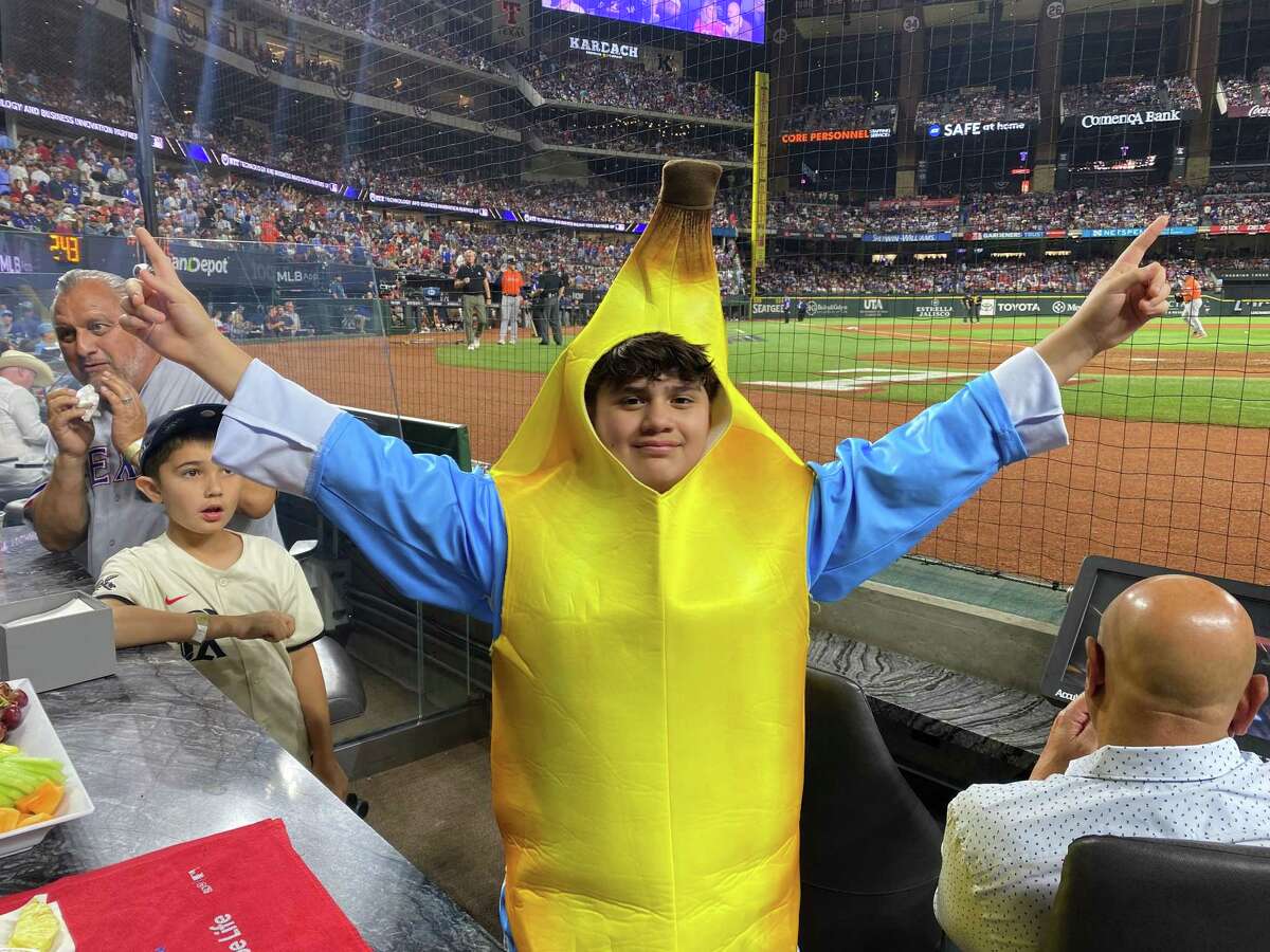 Fan in banana suit at Astros-Rangers game: Who he is, why he's there.
