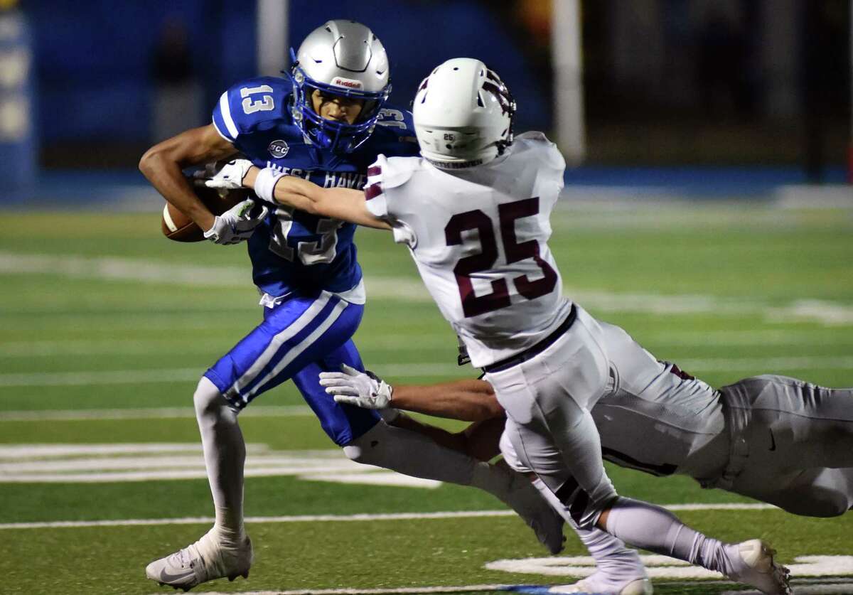North Haven High School football defeats West Haven in SCC action