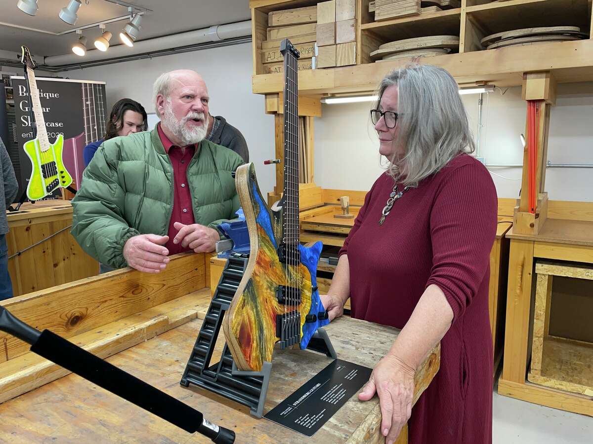 Galloup Guitar in Big Rapids visited by Boutique Guitar Showcase