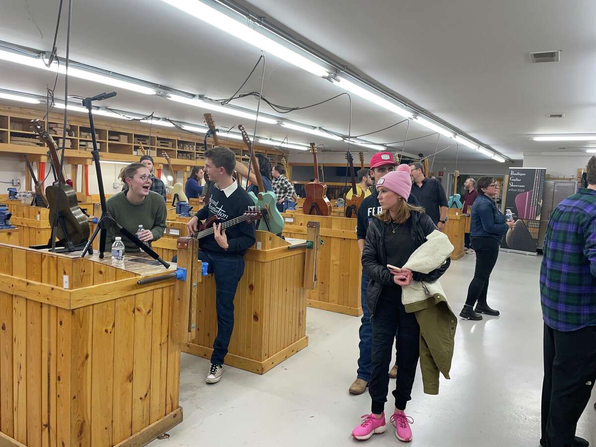Galloup Guitar in Big Rapids visited by Boutique Guitar Showcase