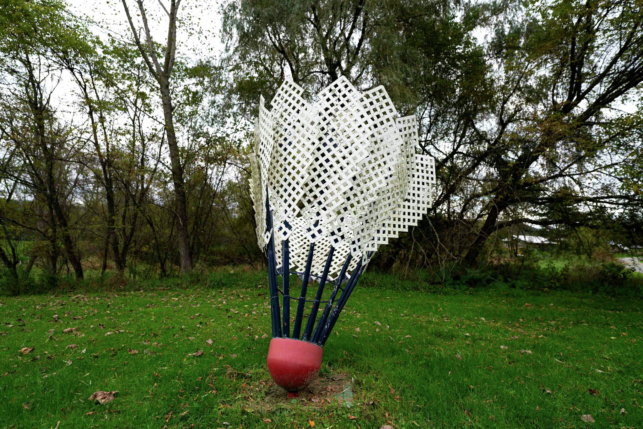 Washington County hills frame sculptures at Salem Art Works