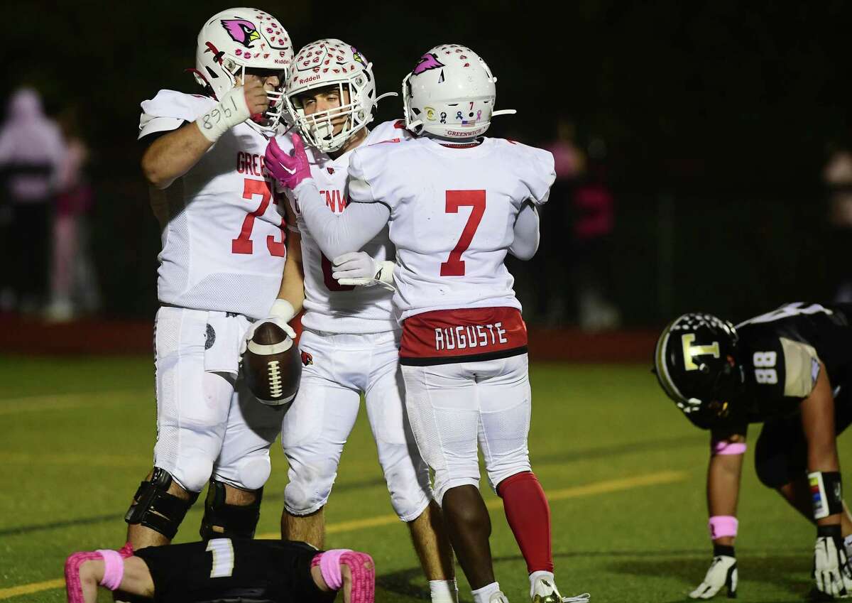Greenwich High School defeated Trumbull in FCIAC football.