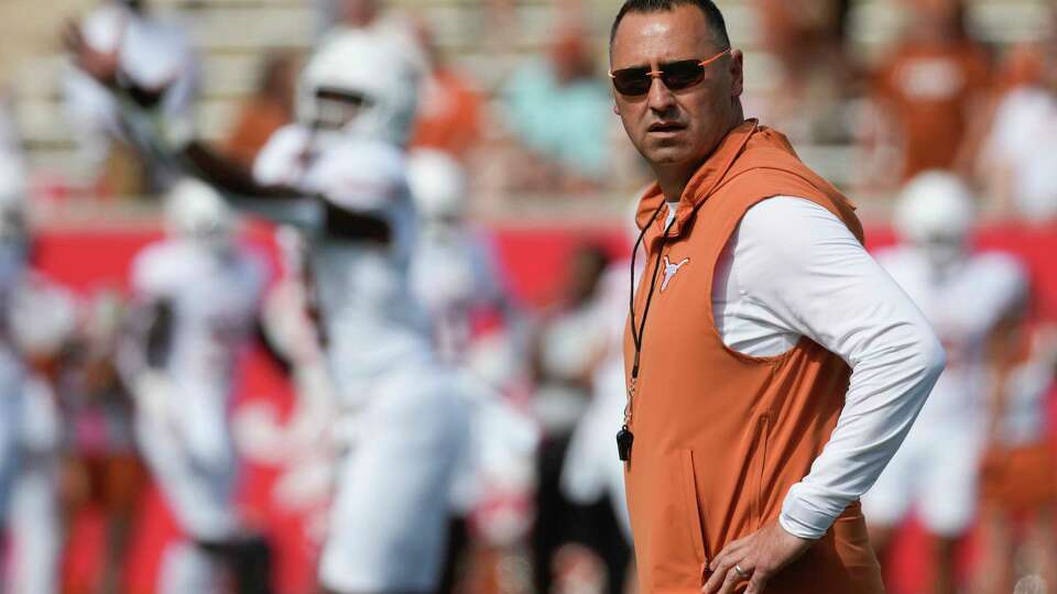 Texas Longhorns head coach Steve Sarkisian is seen before an NCAA college football game at TDECU Stadium, Saturday, Oct. 21, 2023, in Houston.