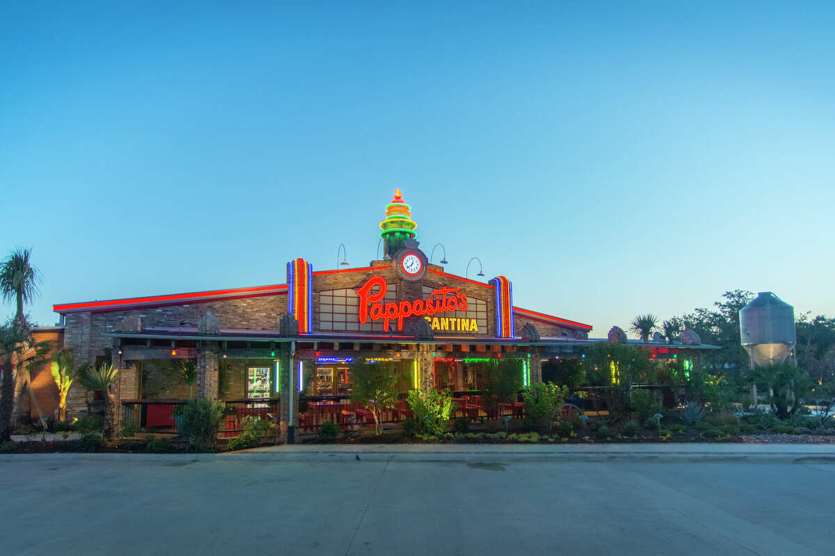 The exterior of a Pappasitos restaurant in Houston, Texas.