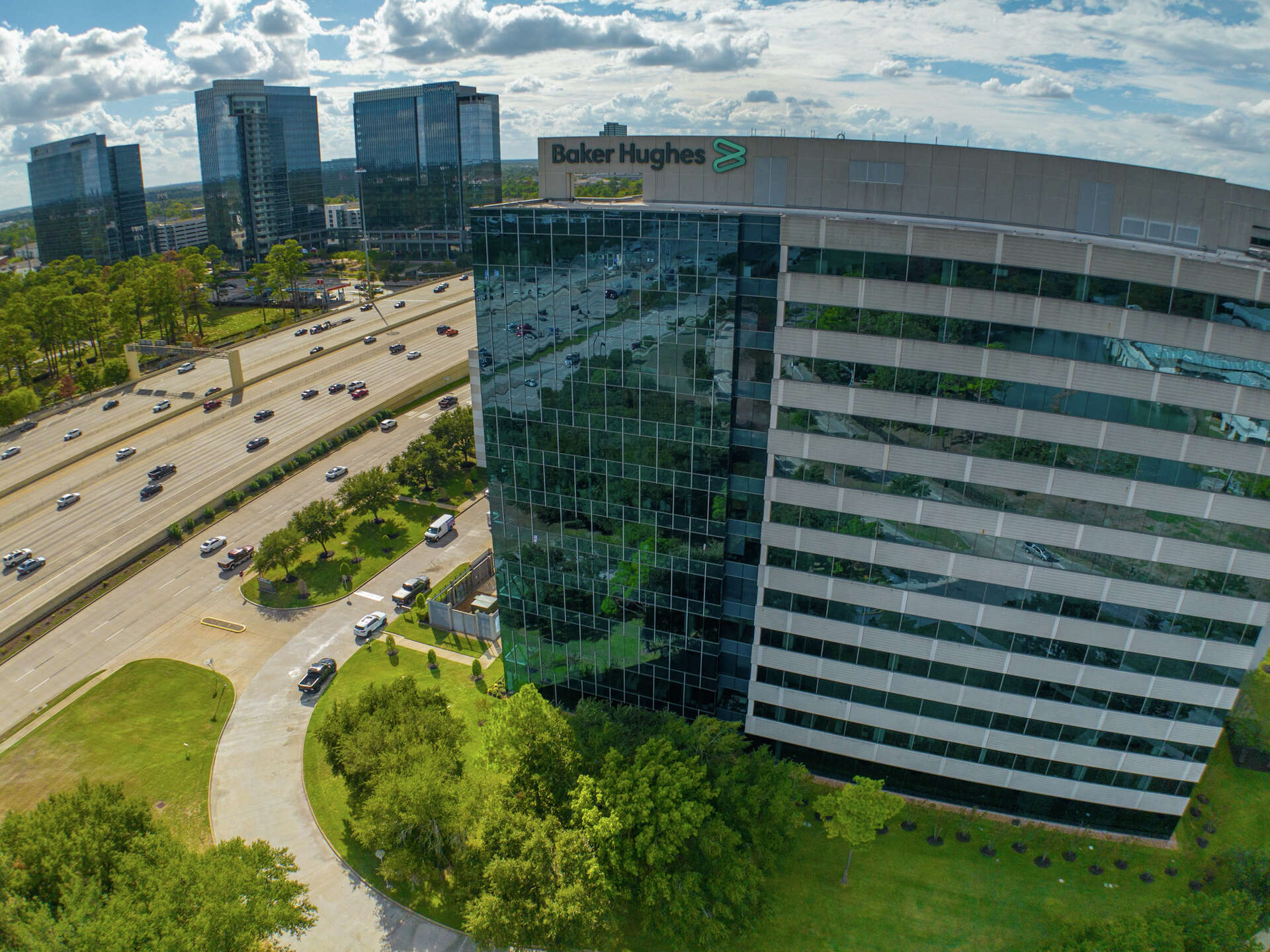 Baker Hughes's new corporate headquarters in the Energy Corridor was photographed on Oct.23, 2023. In July 2026, the oil field services giant announced that it 