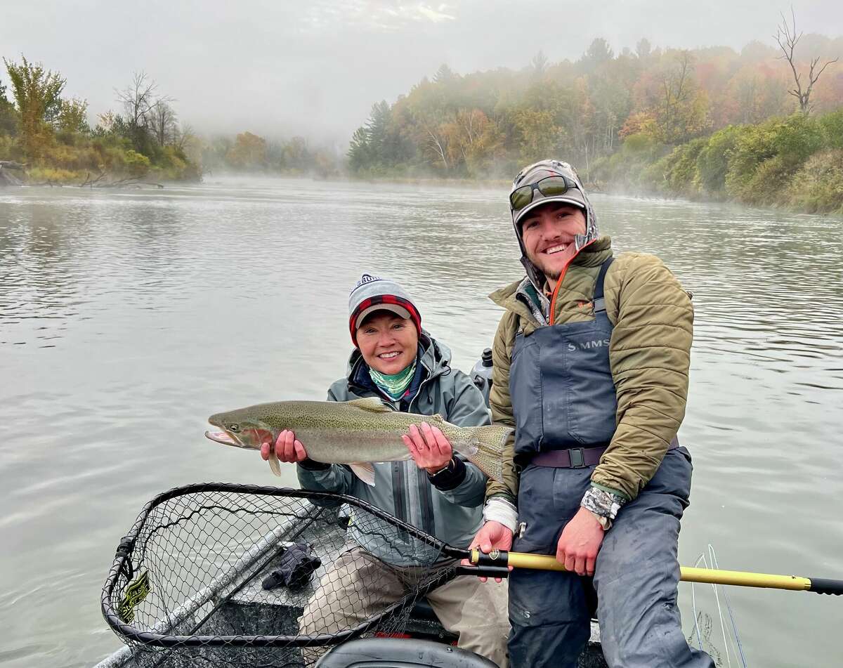 25 Michigan women catch salmon, steelhead on Manistee River outing