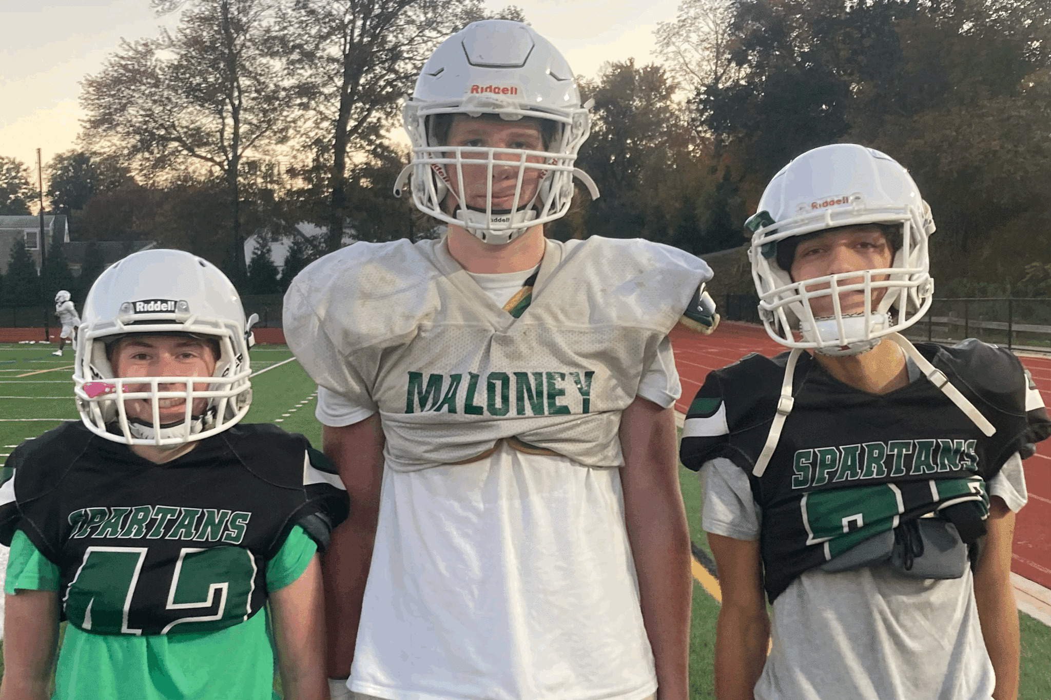 Maloney football has three new kickers, two of whom played soccer