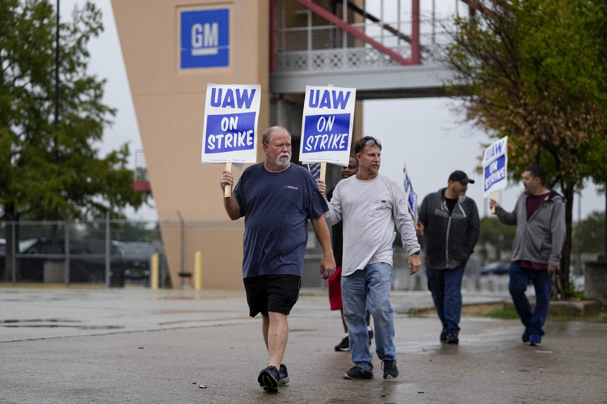 United Auto Workers Strikes At General Motors Plant In Arlington