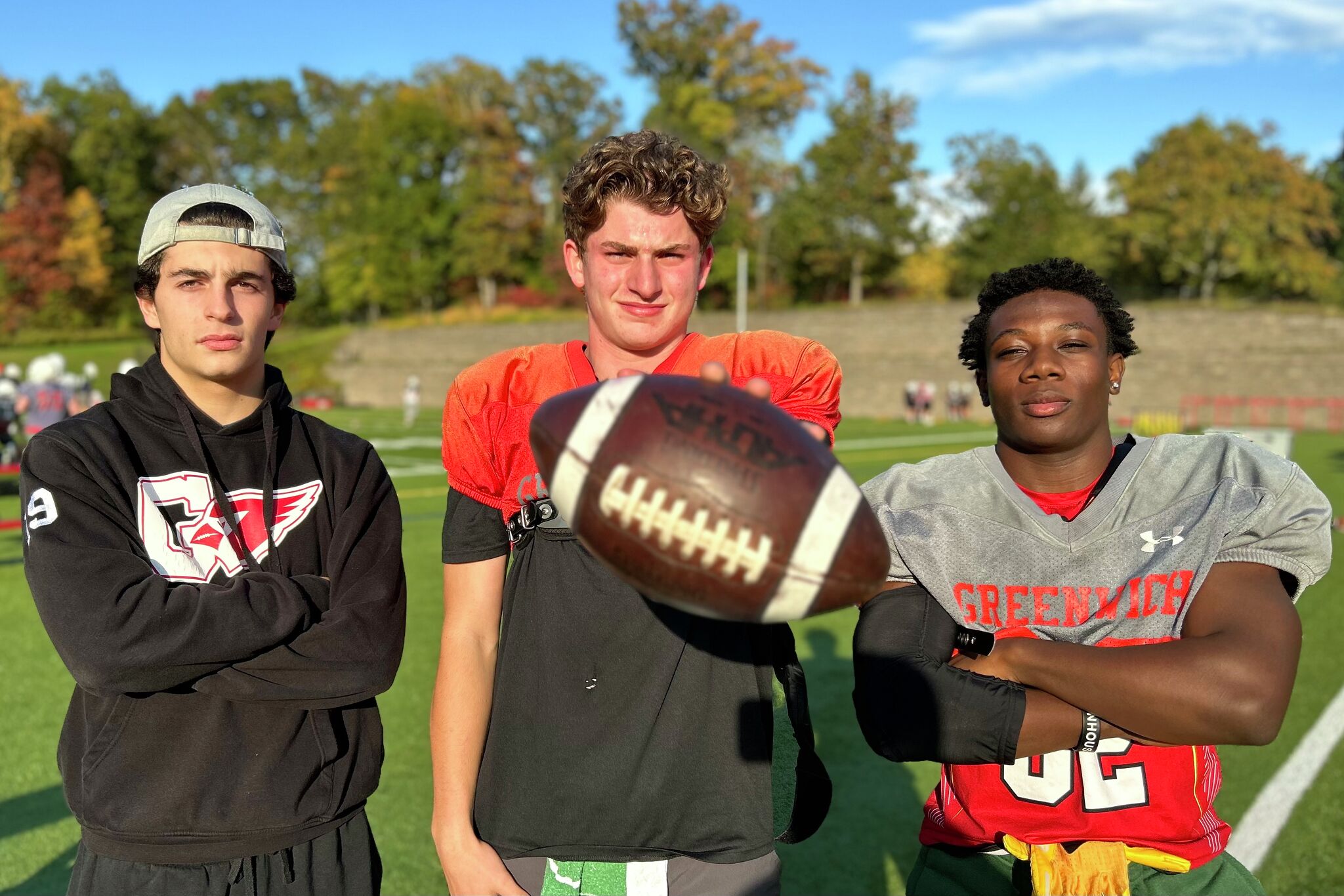 Greenwich (CT) high school school football QB Grillo leads Cardinals.