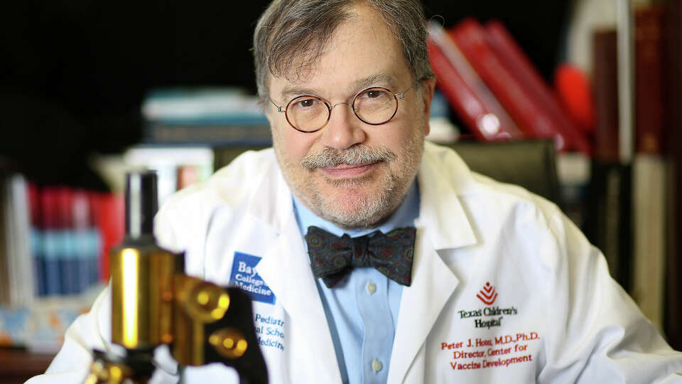 Dr. Peter Hotez at his Baylor office in Houston on Thursday, Jan. 28, 2021.