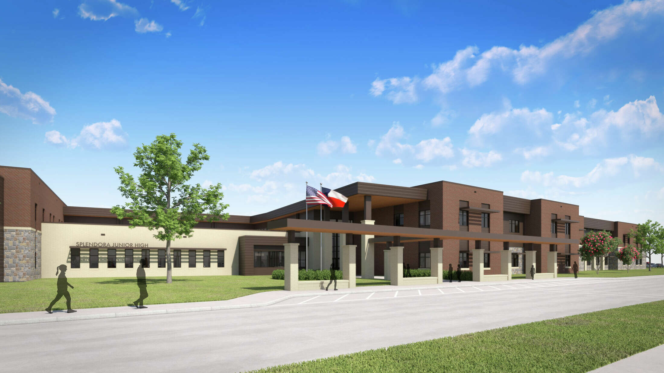 New Splendora ISD middle school plans include gyms, dance studio, more