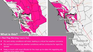 California fire: Red flag warnings in effect now for these areas