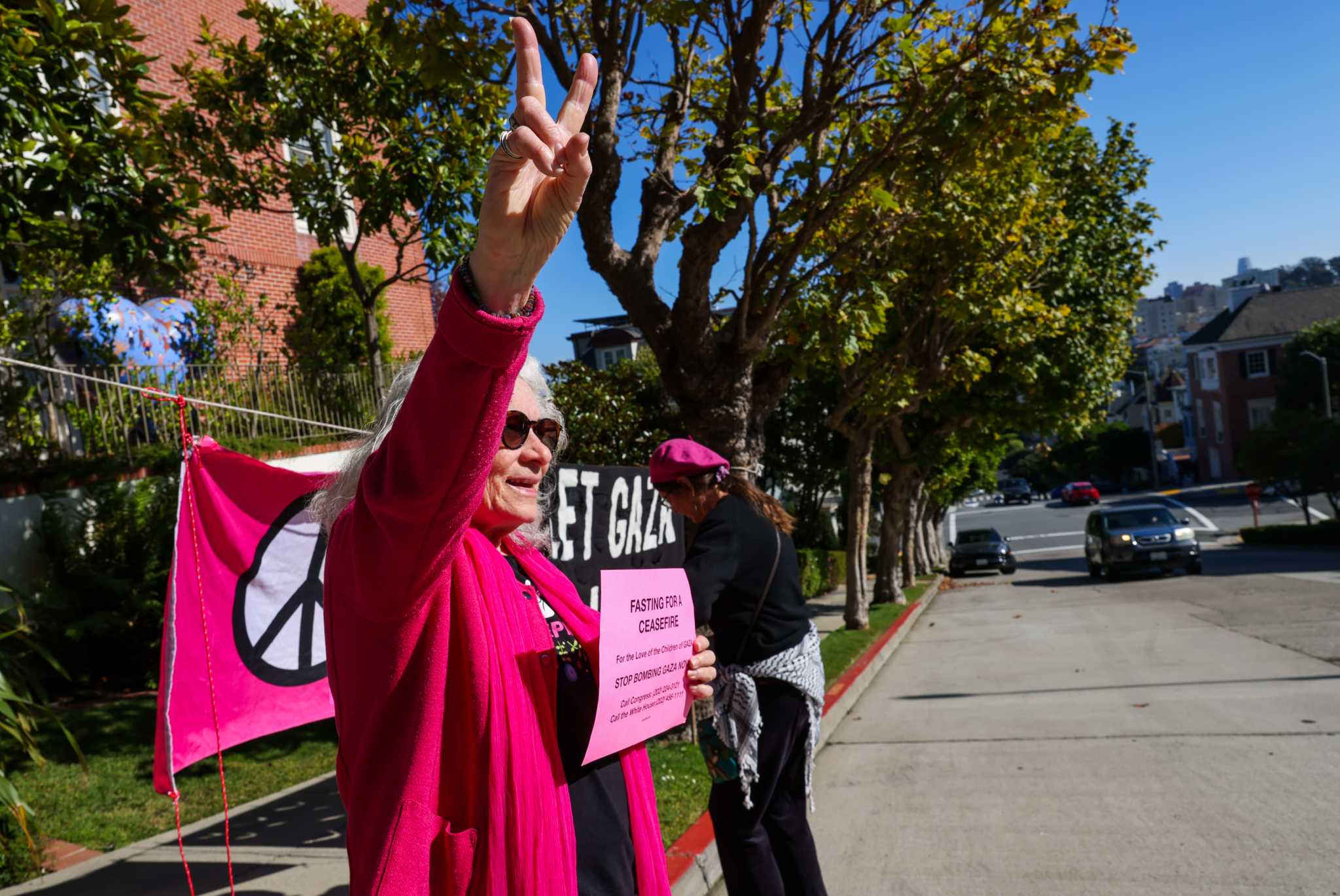 Pro-Palestinian protesters briefly shut down Central Freeway in S.F.