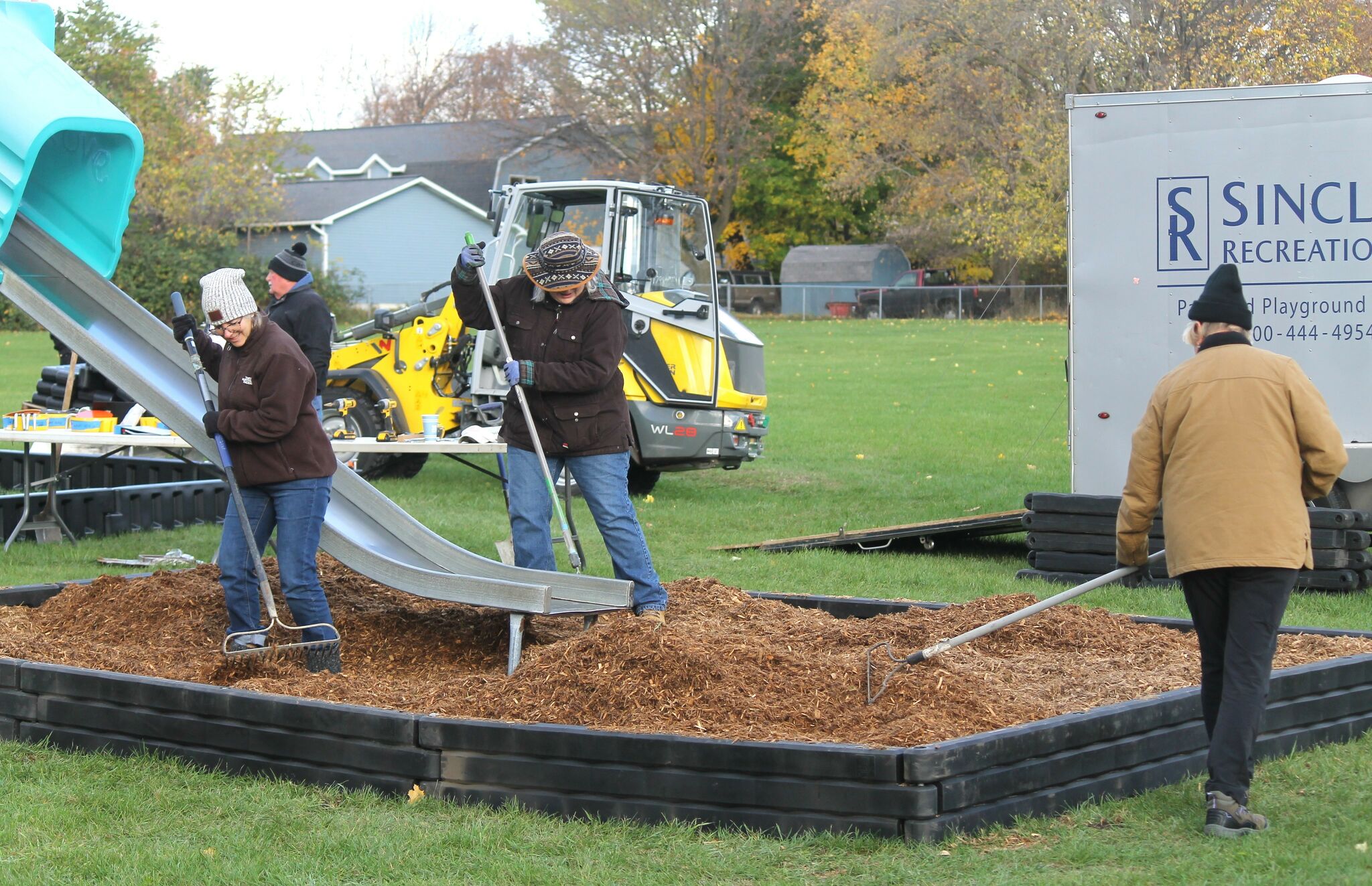 Manistee parks revitalized during playground equipment build day