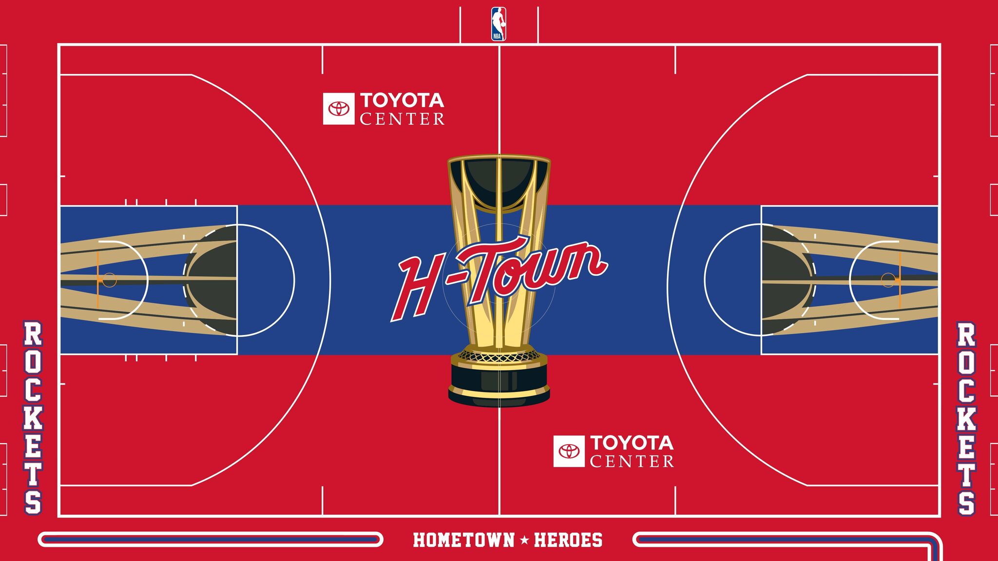 Houston Rockets: New court for NBA in-season tournament unveiled