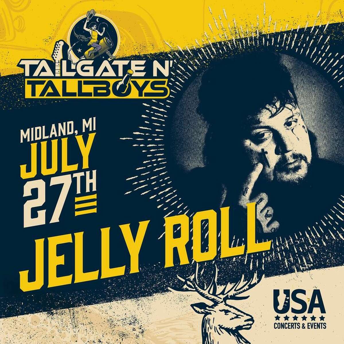 Jelly Roll to perform in Midland next summer at Tailgate N' Tallboys