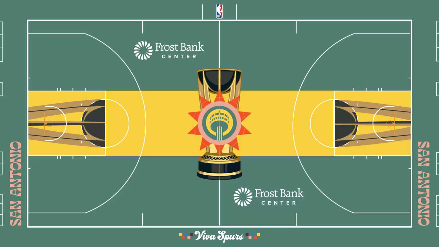 Spurs to debut new two-tone court for NBA in-season tournament