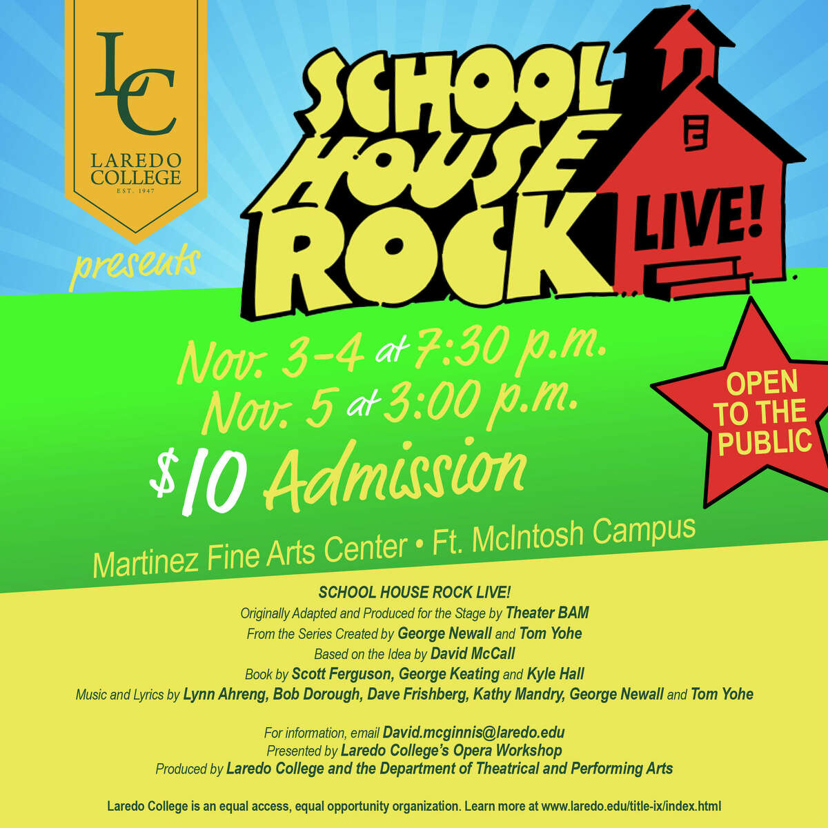 Laredo College to host fun and educational Schoolhouse Rock Live!