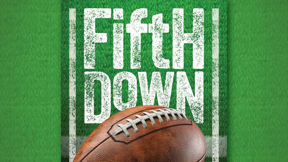 Social media/promo image for Fifth Down Texans podcast.