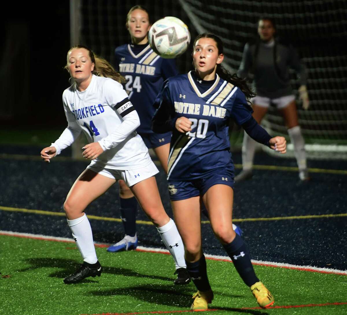 SWC girls soccer championship Notre Dame-Fairfield vs Brookfield