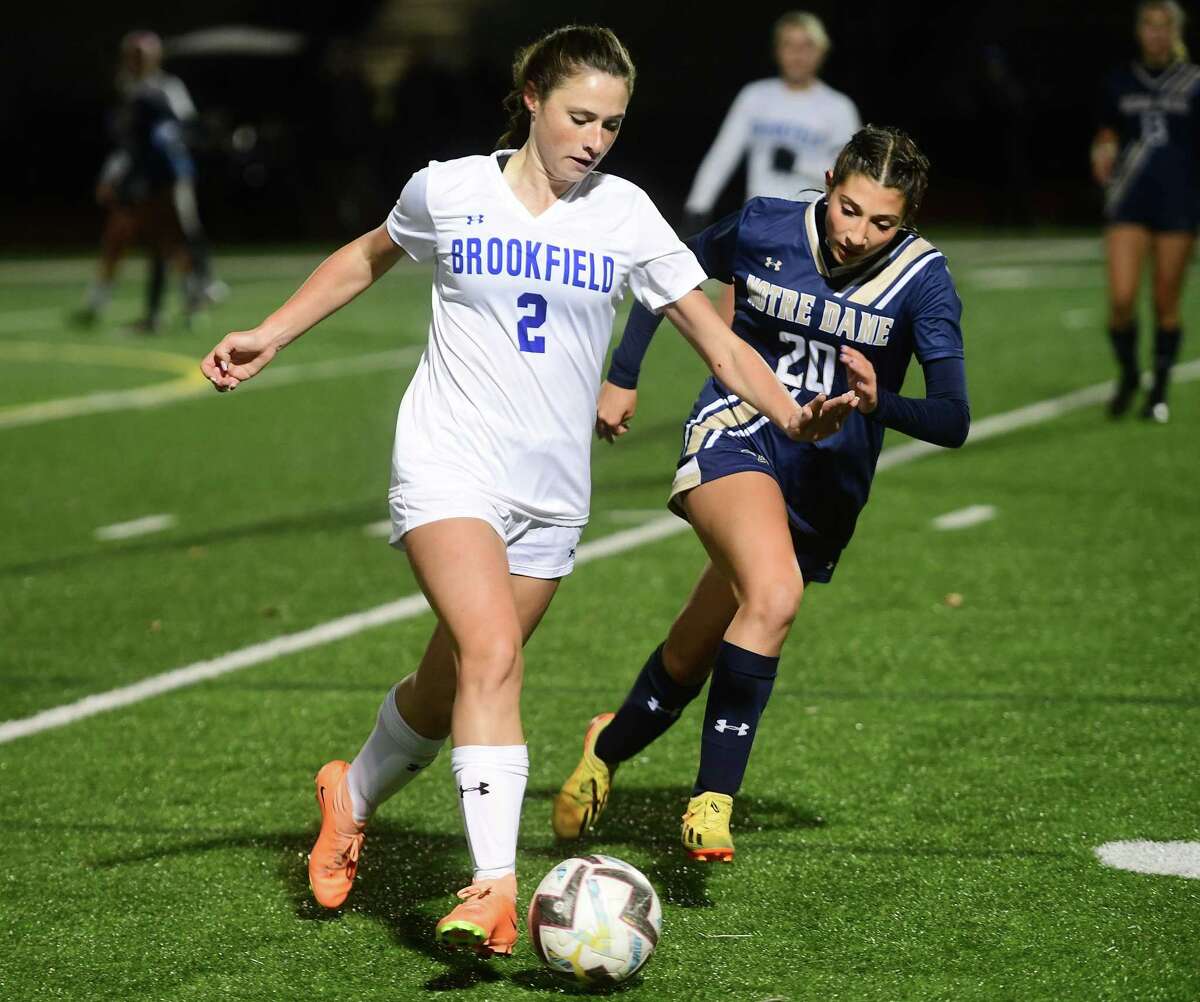 SWC girls soccer championship Notre Dame-Fairfield vs Brookfield