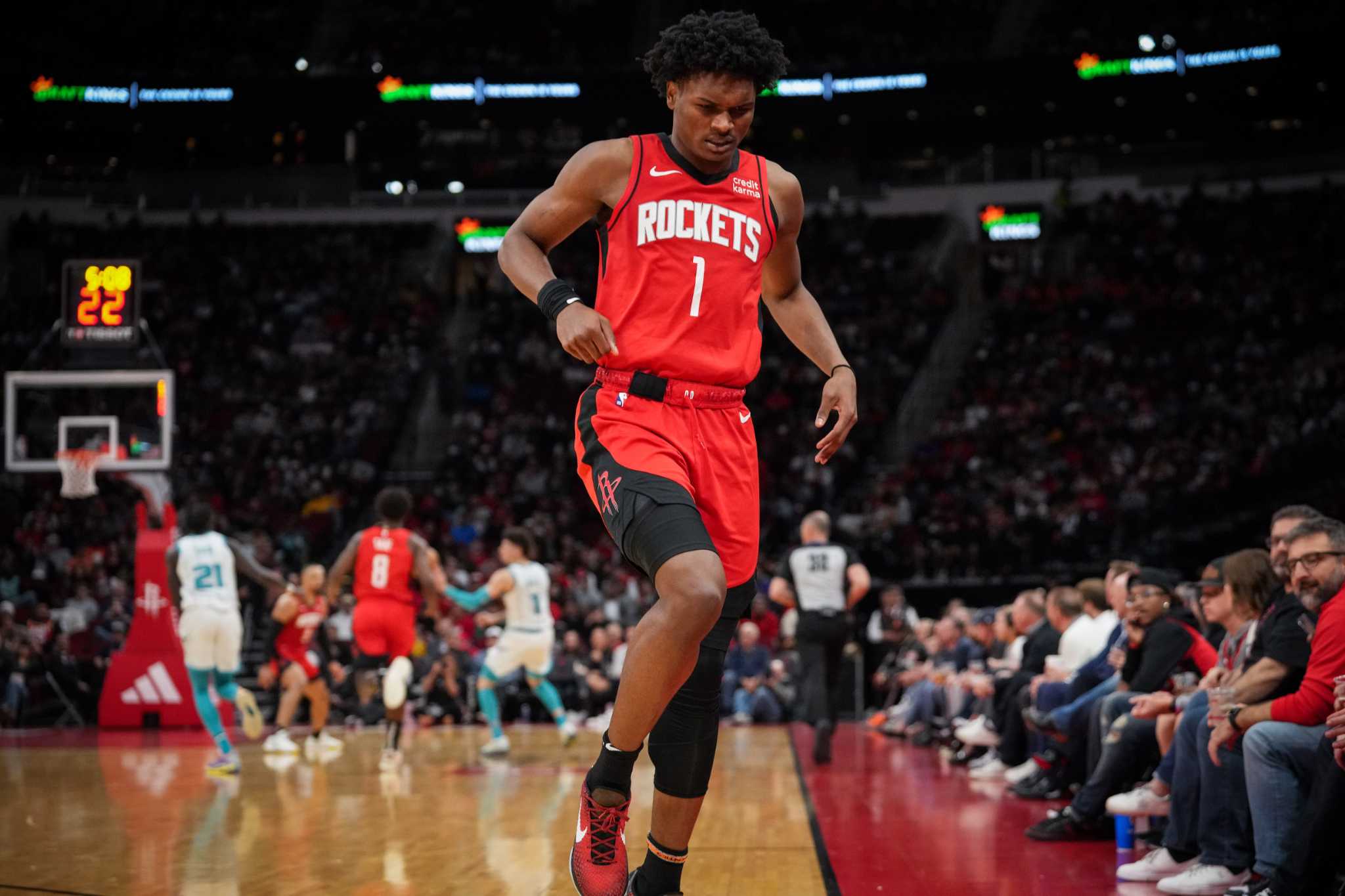 Reaction: Rockets rookie Amen Thompson dazzles in NBA G League debut