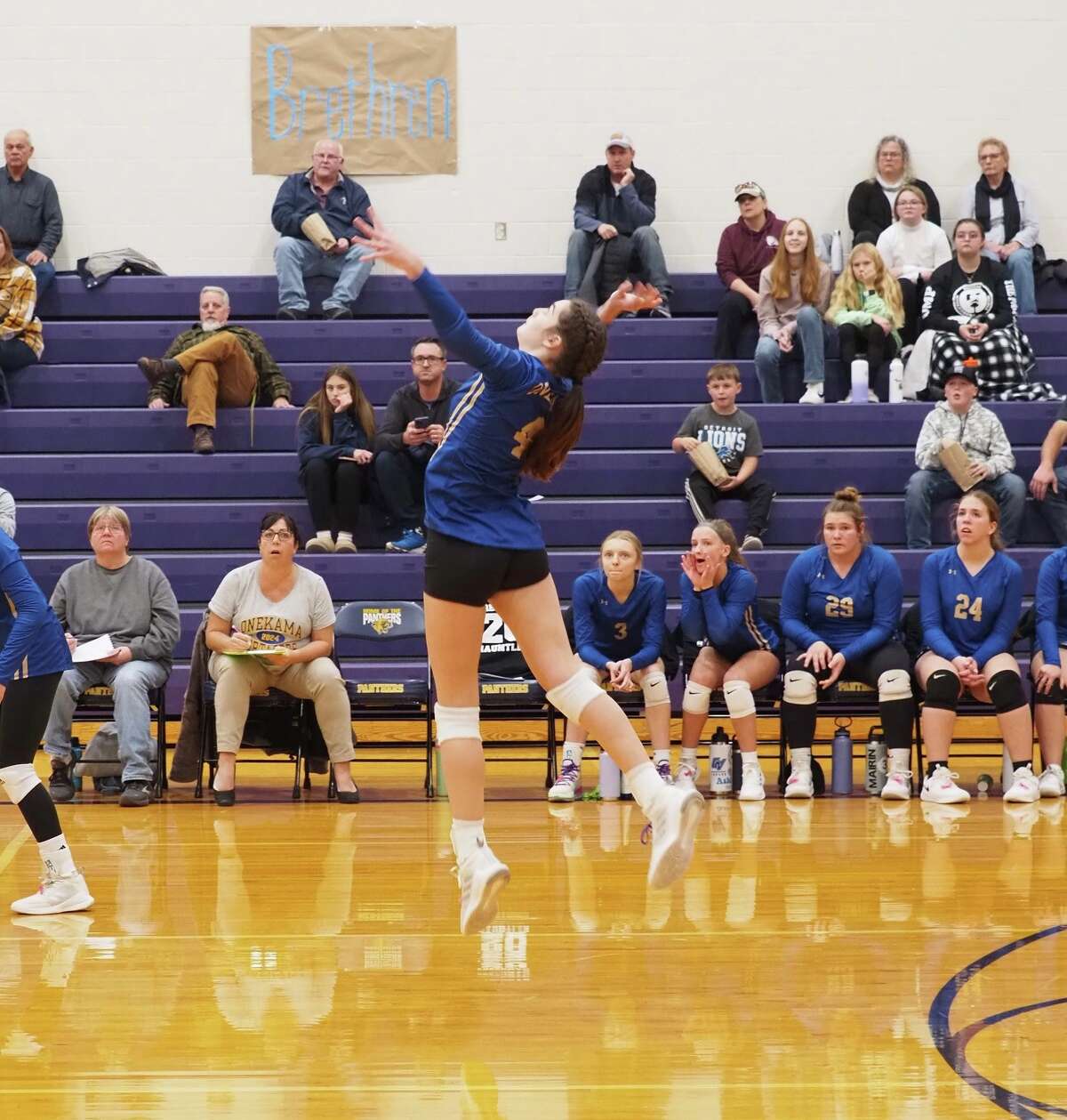 Onekama volleyball advances to district finals