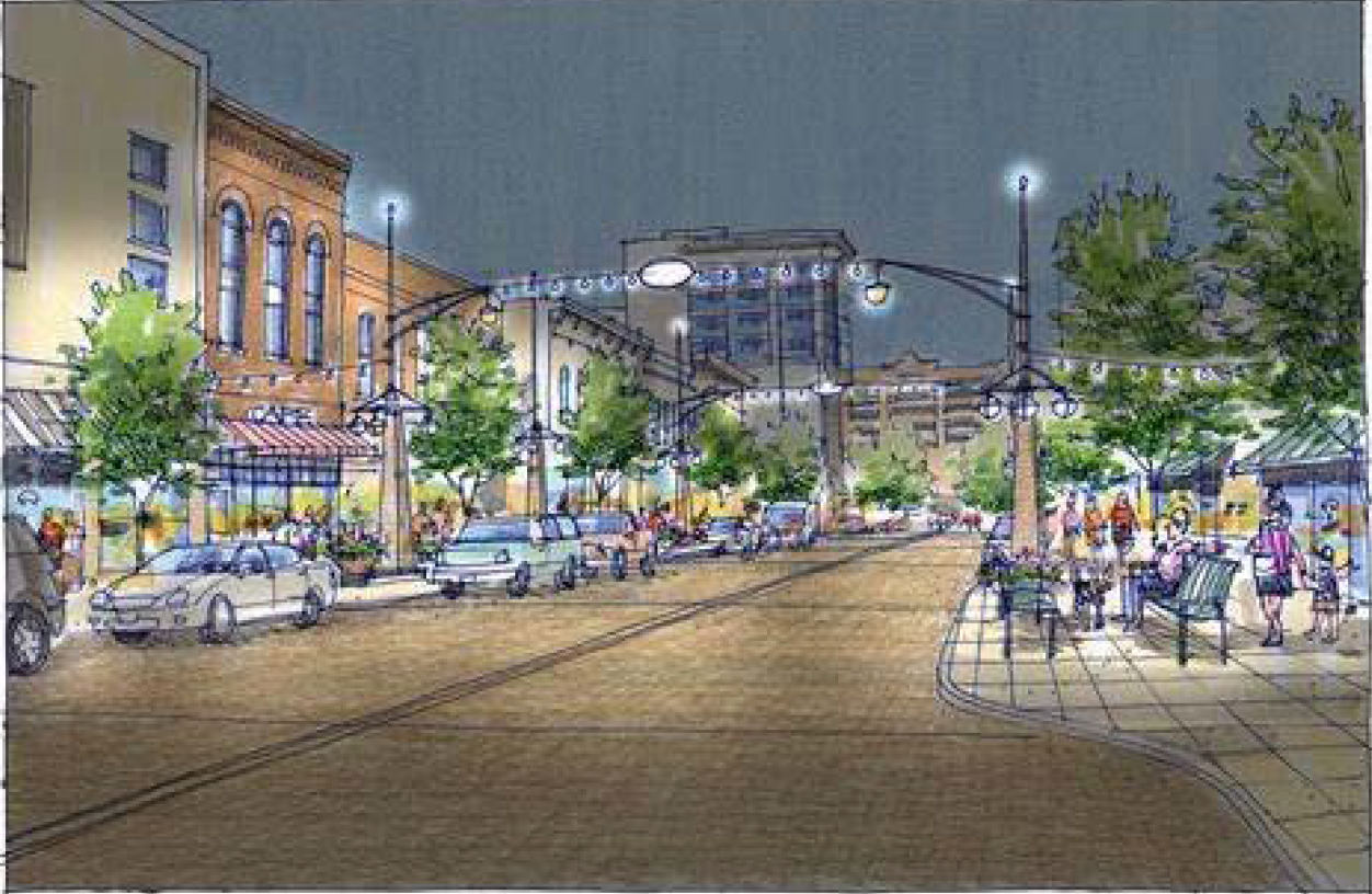 Opinion city. Streetscape.