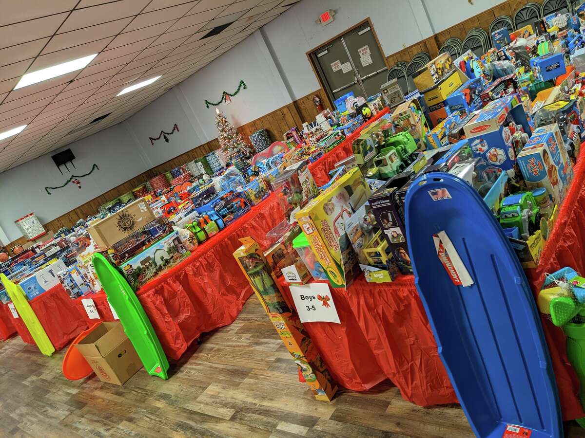 Manistee County's Toys for Tots donation barrels in place