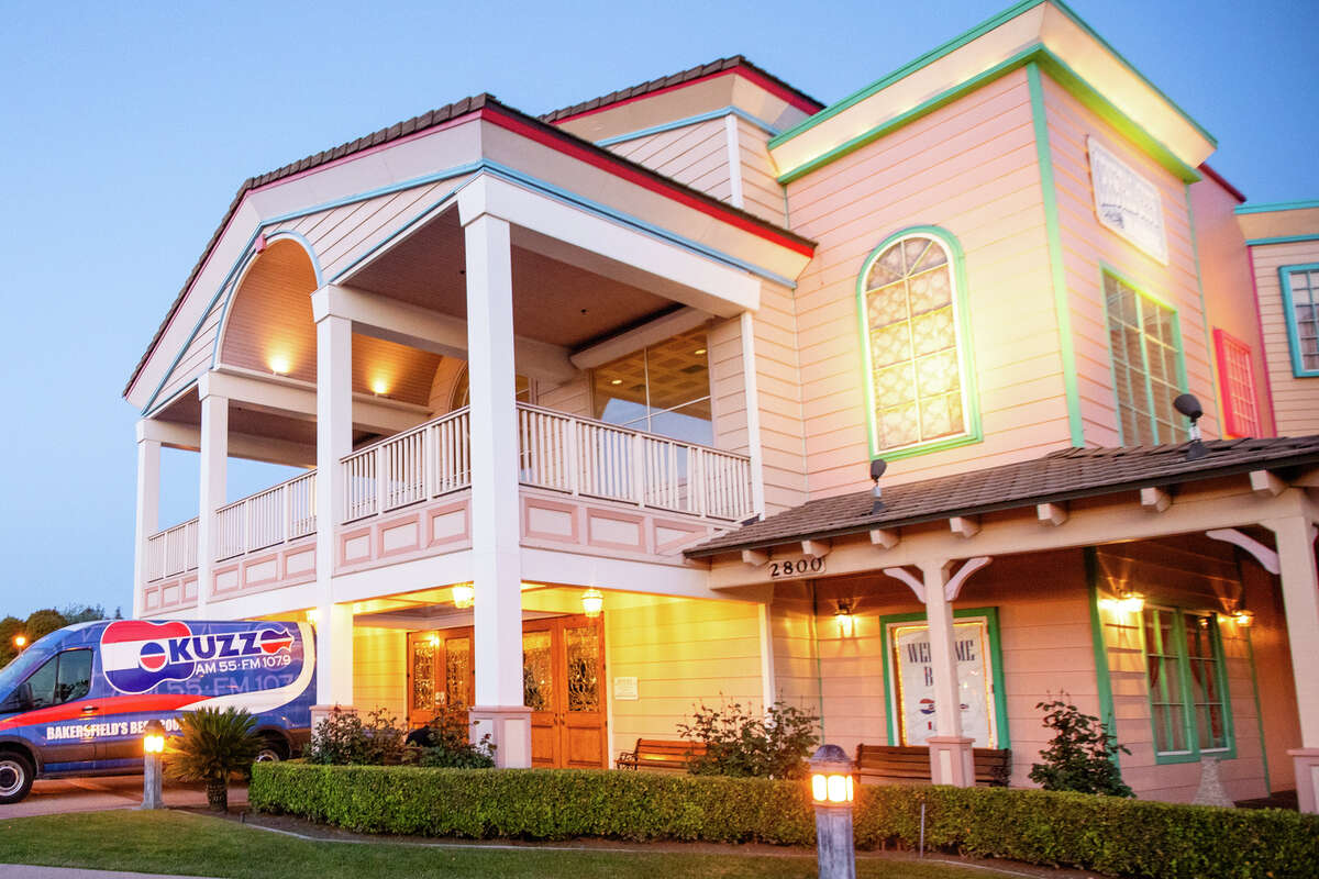 The exterior of Buck Owens Crystal Palace in Bakersfield, Calif. on April 14, 2023.