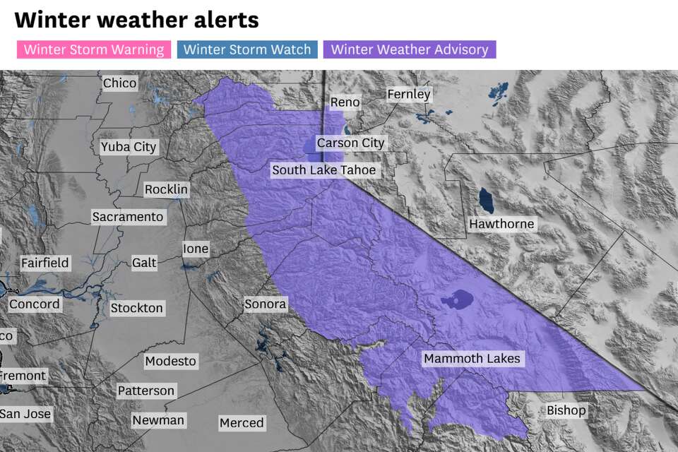 California weather: Rain, thunderstorms and Sierra snow forecast