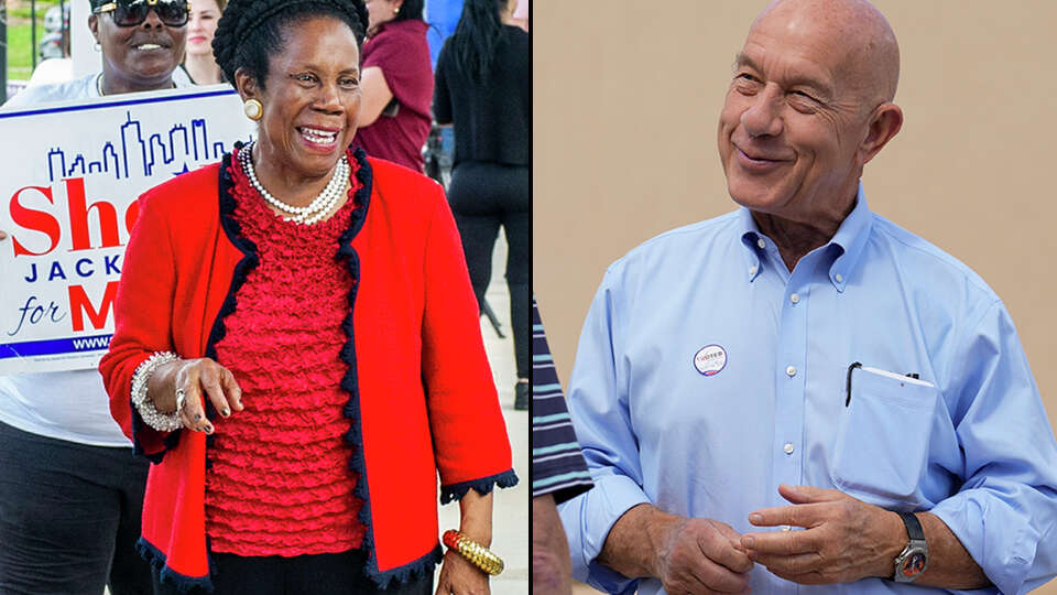 Mayoral candidates Sheila Jackson Lee, left, and John Whitmire will face a runoff to see who will lead the City of Houston.