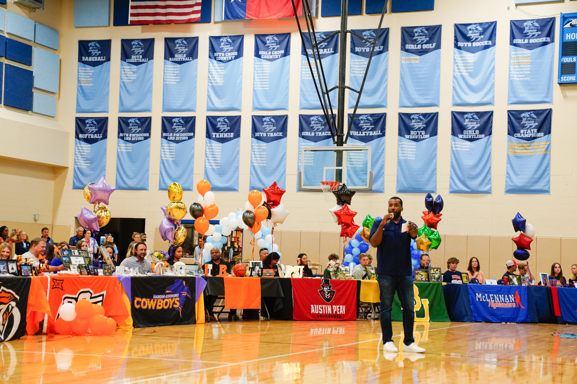 Johnson High School has eight players sign to Division 1 universities