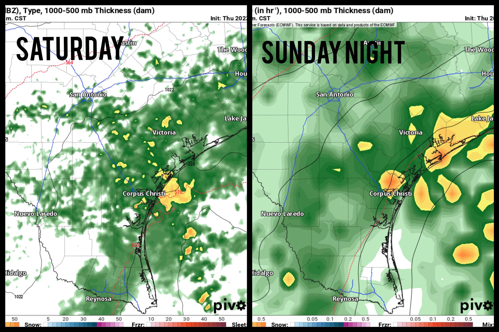 Cool Friday in Texas: Multiple rounds of rain coming this weekend