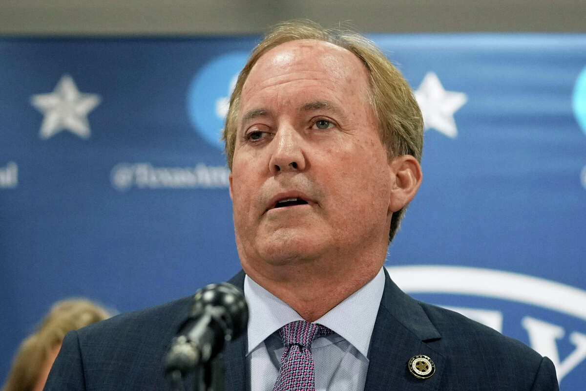 FILE - Texas Attorney General Ken Paxton makes a statement at his office, May 26, 2023, in Austin, Texas. (AP Photo/Eric Gay, File)