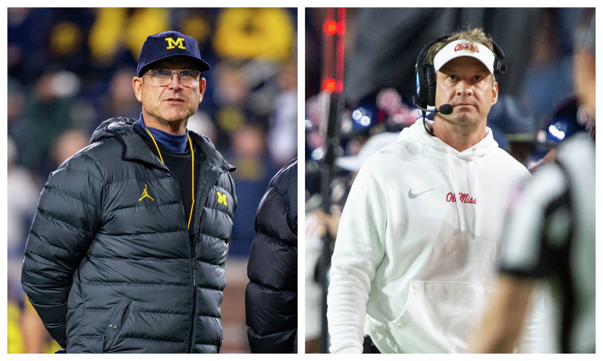 NCAA football: Jim Harbaugh is punished yet Lane Kiffin skates