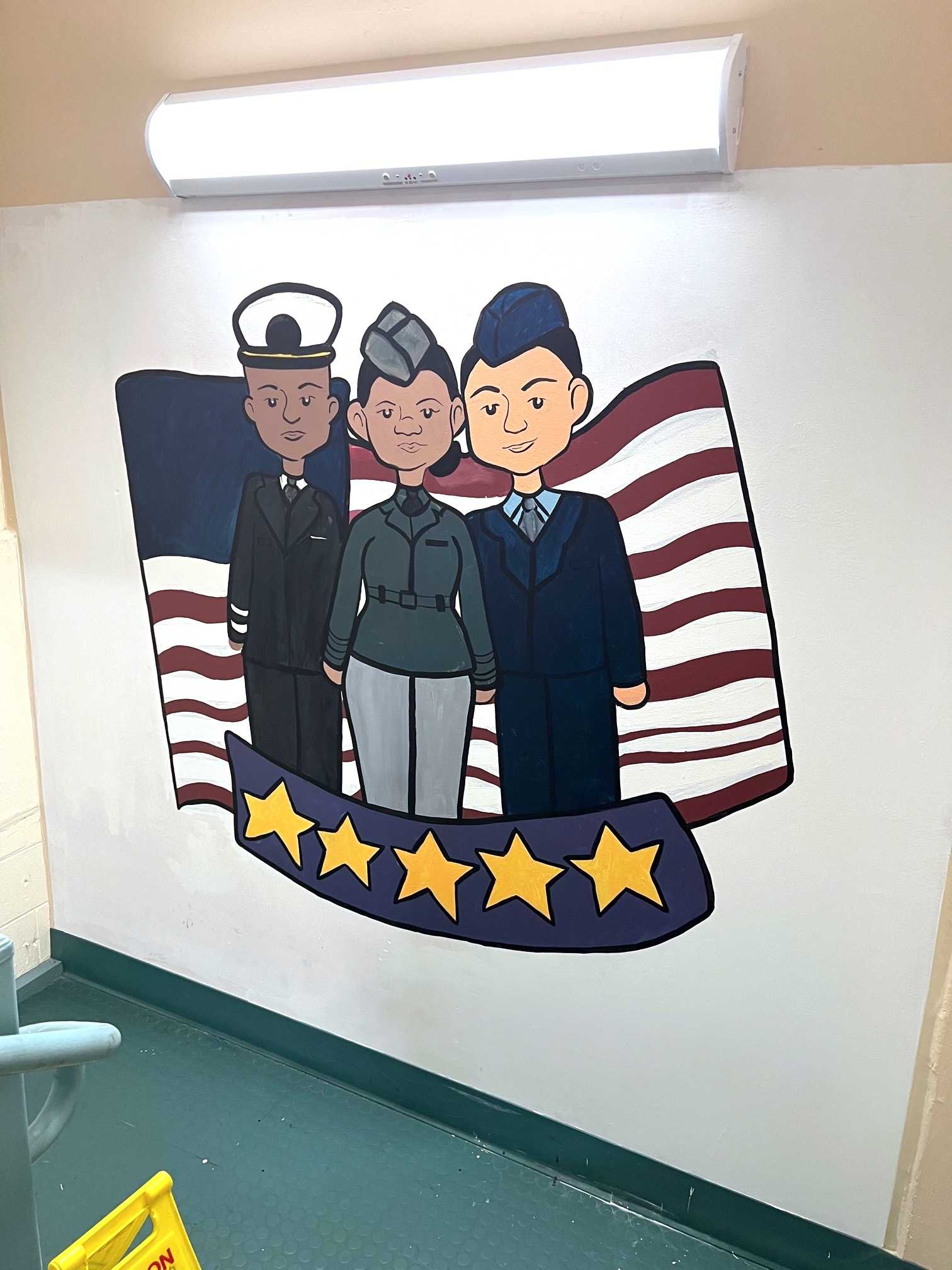 Students paint murals at Florida VA hospital to honor veterans