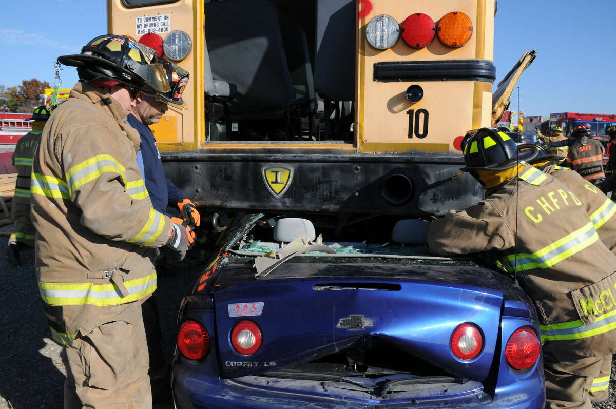 Firefighters Prepare For Potential School Bus Emergencies