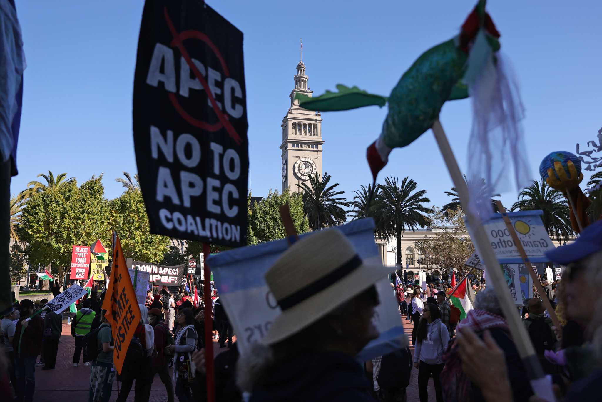 Thousands march against APEC in S.F.’s first major protest of summit