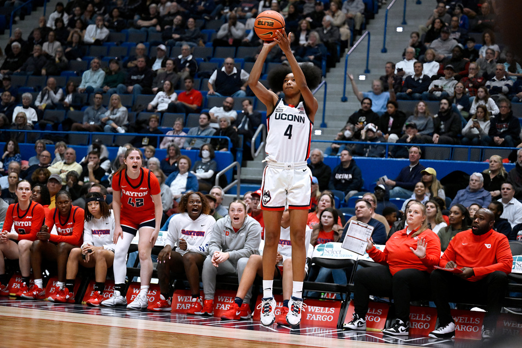 UConn Basketball's Qadence Samuels Wins Big East Freshman Award