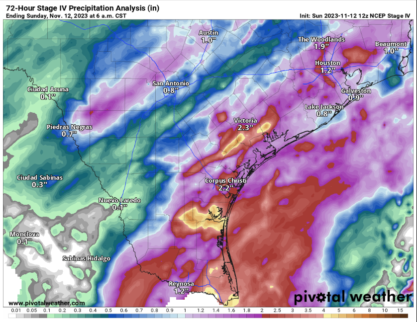 San Antonio dry, warmer this week; but El Niño is strengthening