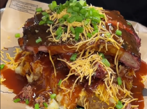 Barbecue joint's Texas-sized loaded baked potato goes viral on TikTok