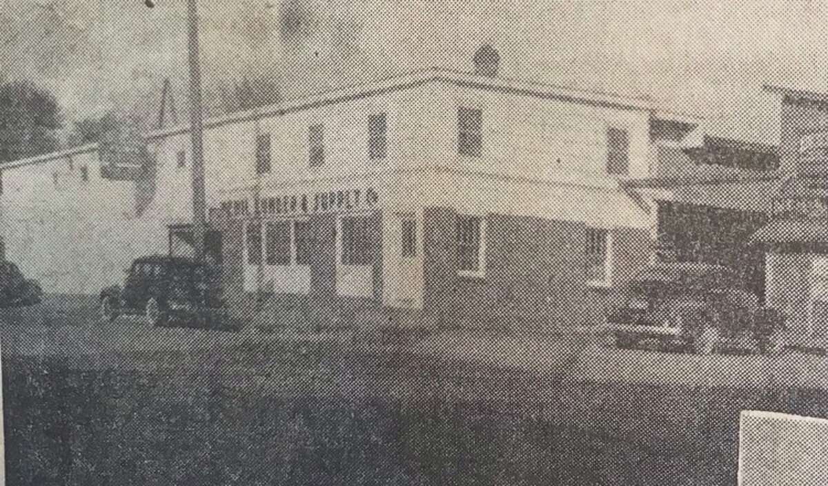 Nehil Lumber in 1939 at 802 Ashman St. with offices and yard modernized and expanded to keep with growth.