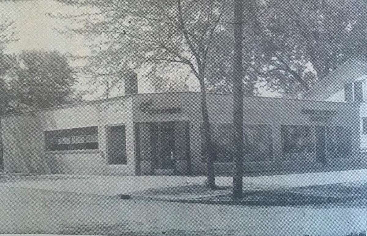 Art Cleaners, corner of Ashman and Buttles streets, in 1958. It was a new modern plant for the cleaners, which had been in business for 28 years.